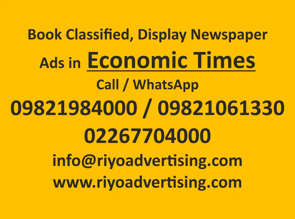 Economic-Times newspaper ad booking book newspaper ad in Economic-Times online