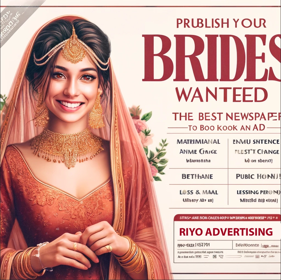 Matrimonial-Classified-ad-booking Matrimonial Ads in newspaper